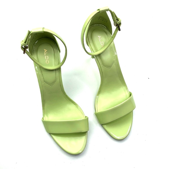 aldo neon green heels